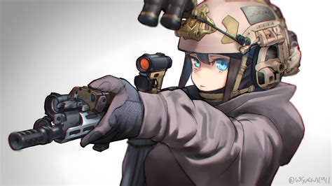 4k Anime Girls With Guns Gun Ops Core Girls With Guns Tactical Hd Wallpaper Rare Gallery