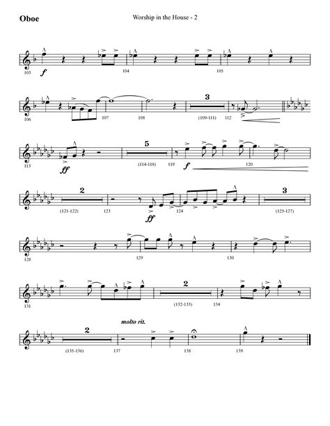 Worship In The House Choral Anthem Satb Oboe Sheet Music Pdf Lifeway Choral Arr Cliff