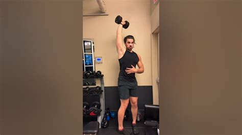 Overhead Unilateral Dumbbell Tricep Extension Youtube