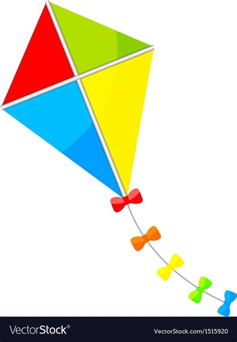 A Colorful Kite Is Flying In The Sky