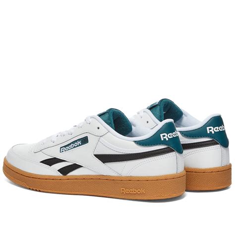 Reebok Classic Club C Revenge Mu White Black And Teal End Us