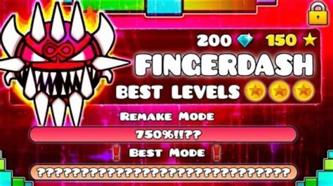 Auto FINGERDASH Geometry Dash Full Version YouTube