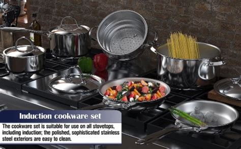 Cooks Standard Quart Classic Stainless Steel Stockpot With Lid Qt