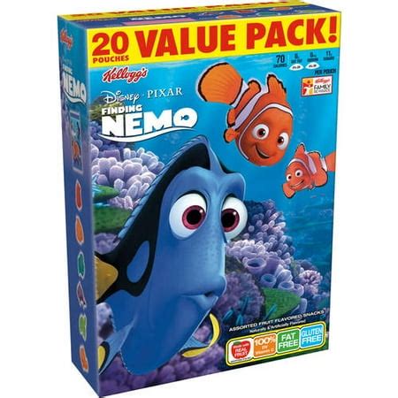 Kellogg's Disney/Pixar Finding Nemo Assorted Fruit Flavored Snacks, 20 ct - Walmart.com