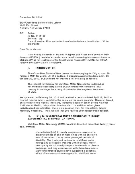 Sample Disability Appeal Letter