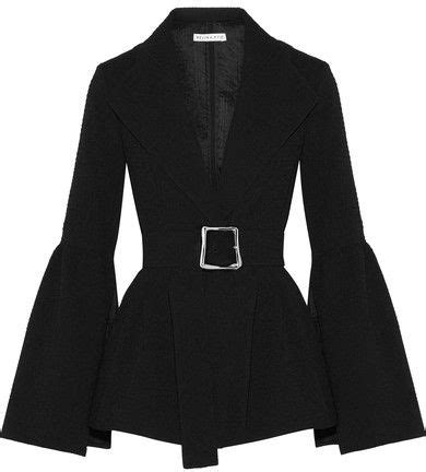 Rejina Pyo Claire Belted Cloqué Blazer Black in 2024 Clothes