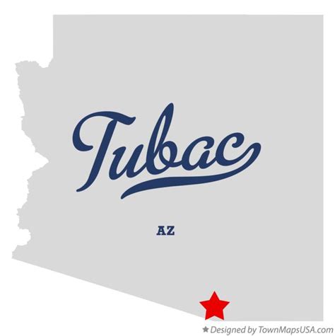 Map of Tubac, AZ, Arizona