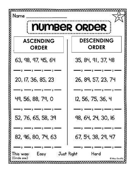 Ordering Numbers Worksheets Up To 1000 Worksheets Library