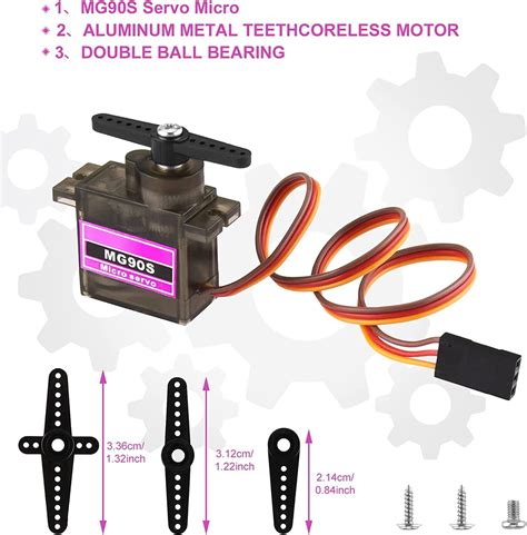 Seamuing Piezas Mg S Micro Servo G Servo Motor Metal Engranado