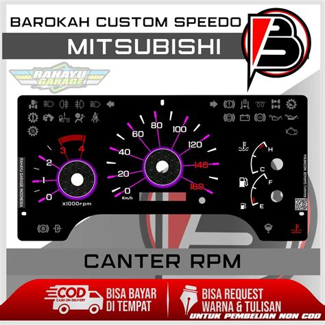 Jual Papan Speedometer Custom Canter Rpm Panel Spido Meter Custom