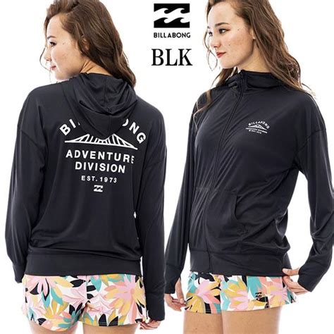 送料込【ゆうパケット】23ss レディース Billabong ラッシュガード Adiv Zip Up Hooded Bd013 892