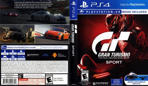 Gran Turismo Sport NTSC PS4 Cover DVDcover