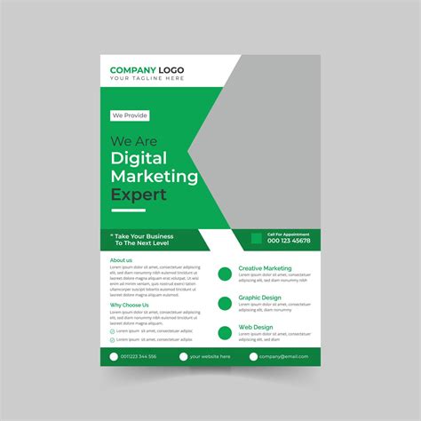 modern  corporate business flyer design template  vector art
