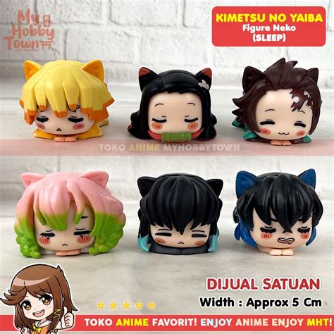 Jual Murah Figure Anime Demon Slayer Kimetsu No Yaiba Neko Cat Sleep