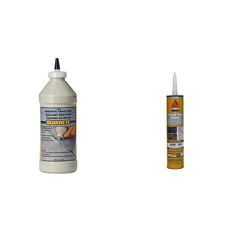 946ml Grey Concrete Crack Seal With 101 Fl Oz Sikaflex Crack Flex Sealant