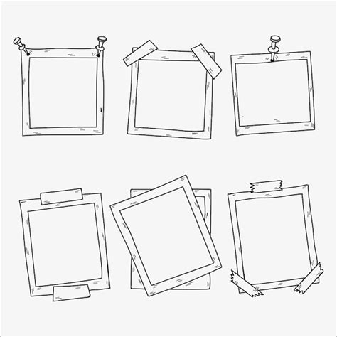 Collection Of Polaroid Photo Frames Vector Free Download