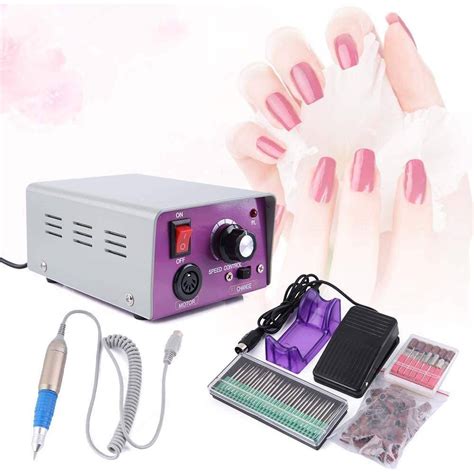 หามพลาด25000RPM Electric Nail Drill Pen File Kit Manicure Pedicure