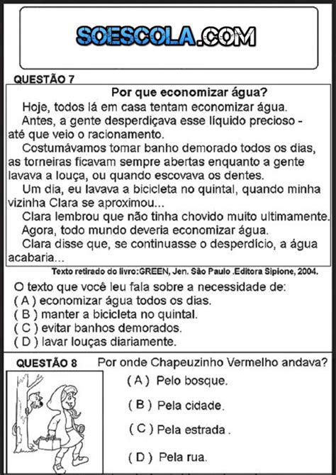 Simulado De Interpretação De Texto Com Gabarito Ensino Médio Últimos