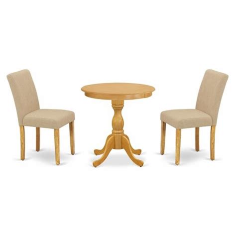 East West Furniture Eden Piece Traditional Wood Dining Set In Oak