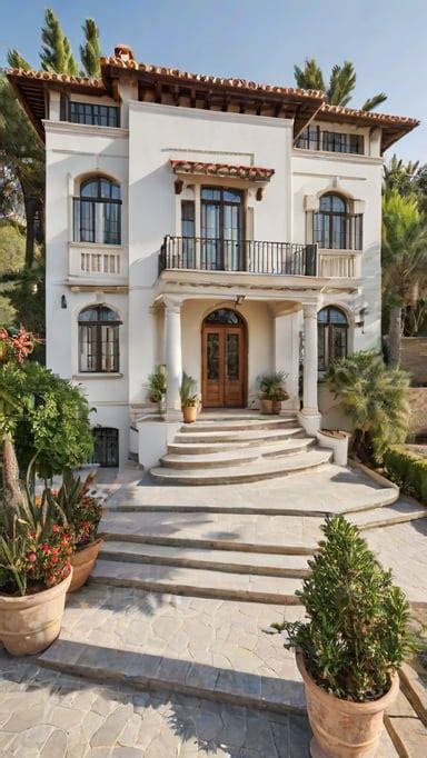 Mediterranean House Garden - Design Ideas AI