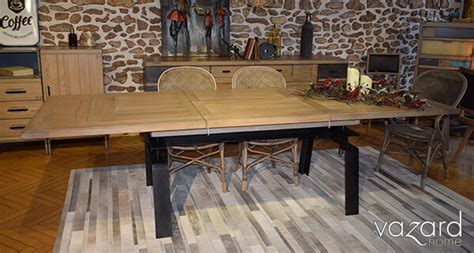 Table Atelier Pied Fer Forg Style Indus Vazard Home