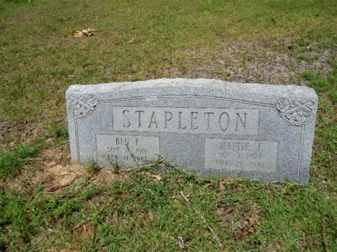 Benjamin F Ben Stapleton Find A Grave Memorial