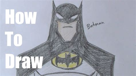 How To Draw The Batman Easy Version YouTube