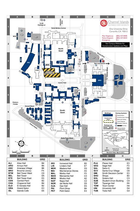 California State University Channel Islands Campus Map (2025-2024