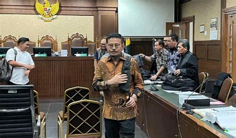 Syahrul Yasin Limpo Hadapi Vonis Hakim Dalam Kasus Korupsi Di Kementan