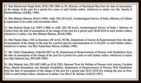 Babus Of India 11 Out Of 17 New Joint Secretaries Appointed Last