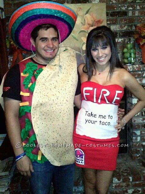 Hot Homemade Costume Idea Take Me To Your Taco Hot Sauce Packet Costume