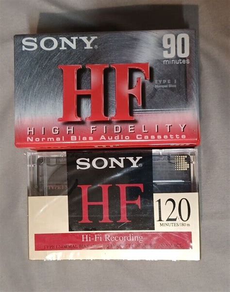 Lot Of 4 2 Sony HF 90 Min 2 Sony Hf 120 Min NORMAL BIAS Type I Audio