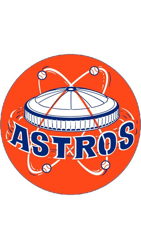 Houston Astros 1965 Logo on Orange Circle