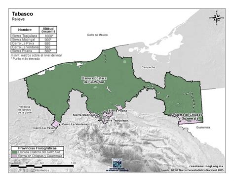 Mapa Del Estado De Tabasco Con Municipios Mapas Para Descargar E