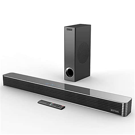 Sound Bar Bestisan Soundbar With Subwoofer 150w 110db Wired