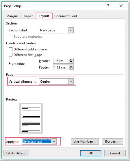 Comment Centrer Le Texte Verticalement Dans Un Document Word