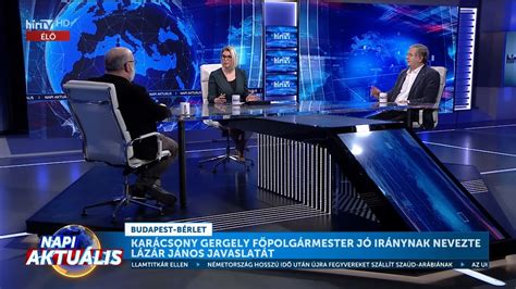 Napi aktuális Trencséni Dávid és Bencsik Gábor 2024 01 10 HÍR TV