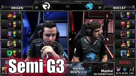 Origen Vs Roccat Game Semi Finals S Eu Lcs Regional Qualifier For