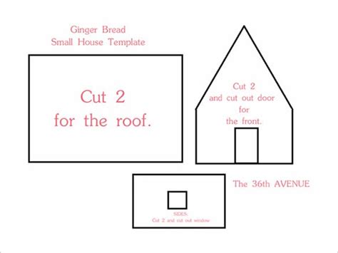 Free 8 Gingerbread House Templates Pdf Docs