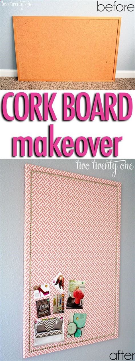 Amazing Cork Board Makeover Only Cost Cute Idea For Our Girls