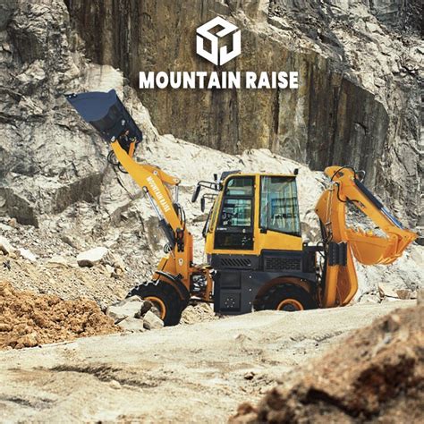 CE Approved Mountain Raise Front End Tractor 4WD Backhoe Loader China