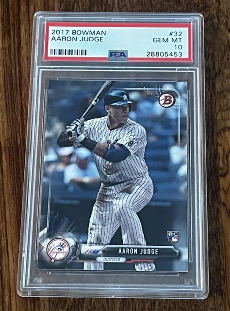 Charitybuzz Aaron Judge Rookie Card Psa 10 Gem Mint