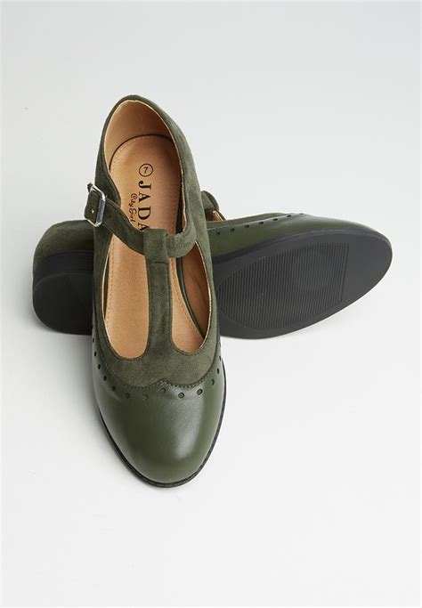 Mary Jane Shoe Olive Jada Pumps And Flats