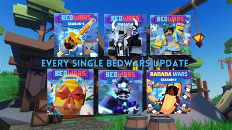 Every Single Bedwars Update Roblox Bedwars Youtube