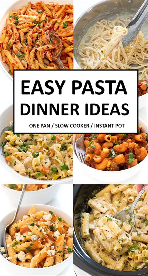 Easy Pasta Recipes For One | Deporecipe.co