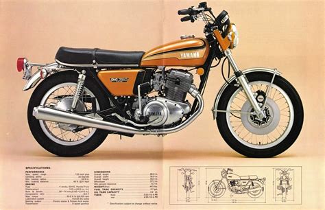 Yamaha Tx 750 1973 Technical Specifications