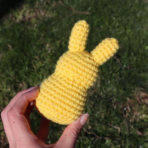 Crochet Peep Bunny Marshmallow Bunny Handmade Peep Easter Decor