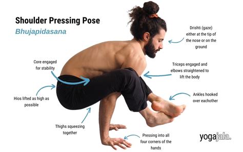 Shoulder Pressing Pose Bhujapidasana