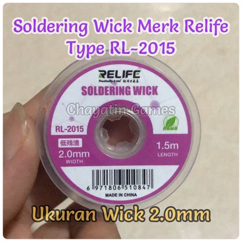 Jual Goot Wick Soldering Wick Relife Wick Pembersih Timah Solderan