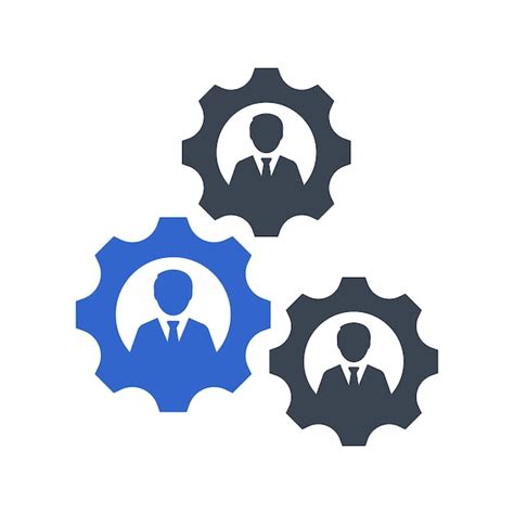 Premium Vector Human Resource Management Icon